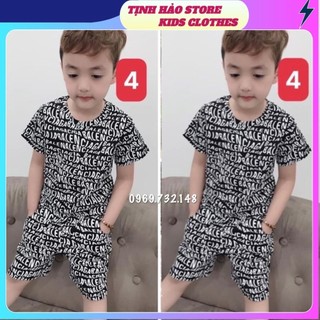 Sale! ĐỒ BỘ 3D cộc tay, bộ cộc tay bé trai chất thun lạnh loại 1 cho bé size nhí đại từ 8 đến 30kg mã 4
