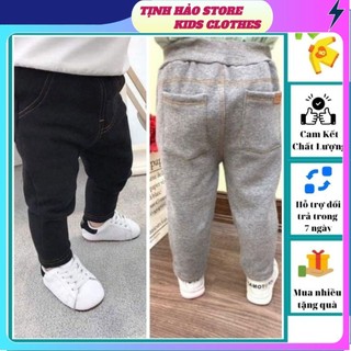 Sale sốc! Quần dài giả jeans chất nỉ dành cho bé trai, bé gái đi học, đi chơi