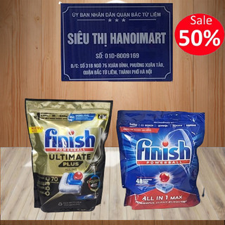 Viên rửa bát Finish All in one 120 viên/ hộp, 90 viên all in 1, 100 viên finish all in 1 max 10 chức năng