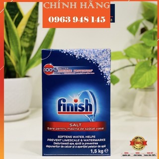 [KM thêm 100g muối] Muối làm mềm nước Finish 1.5kg / hộp