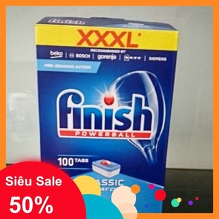 Viên rửa bát Finish Classic 100 viên (Tặng thêm 100g Muối rửa bát Finish)