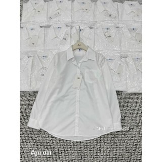 Áo sơ mi trắng dài tay basic gu metwo.dearu - áo sơ mi form rộng gu trơn dài tay basic dày dặn ulzzang hàn quốc
