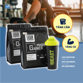 Combo 2 túi - mass gainer sữa tăng cân tăng cơ body gold túi 1,5 kg