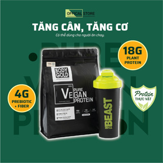 Whey Protein thực vật Pure Vegan Protein Sữa Tăng cân Tăng cơ Body Gold