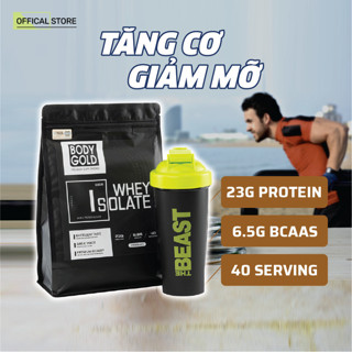 Sữa Dinh Dưỡng Tăng cơ Giảm mỡ Whey Isolate Body Gold Túi 1Kg + Bình Shaker