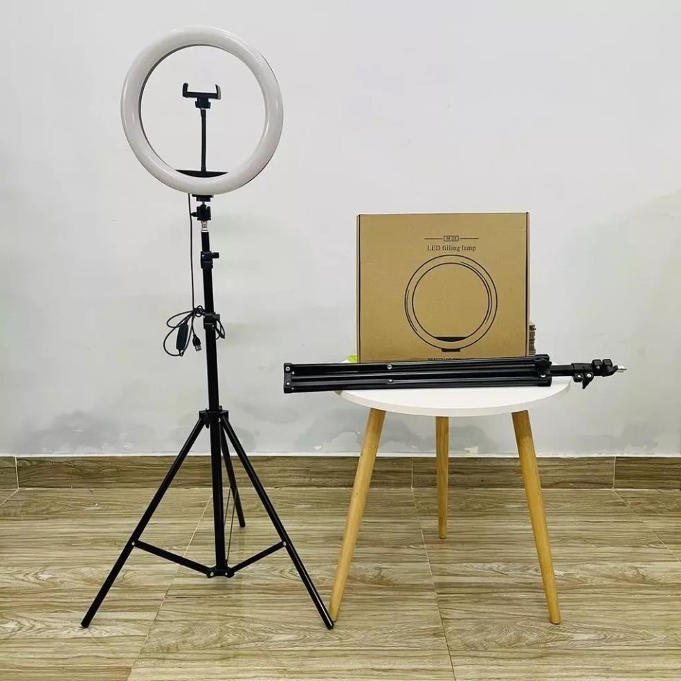 Bộ đèn livestream đèn makeup phun xăm làm đẹp Size 33cm Loại 1