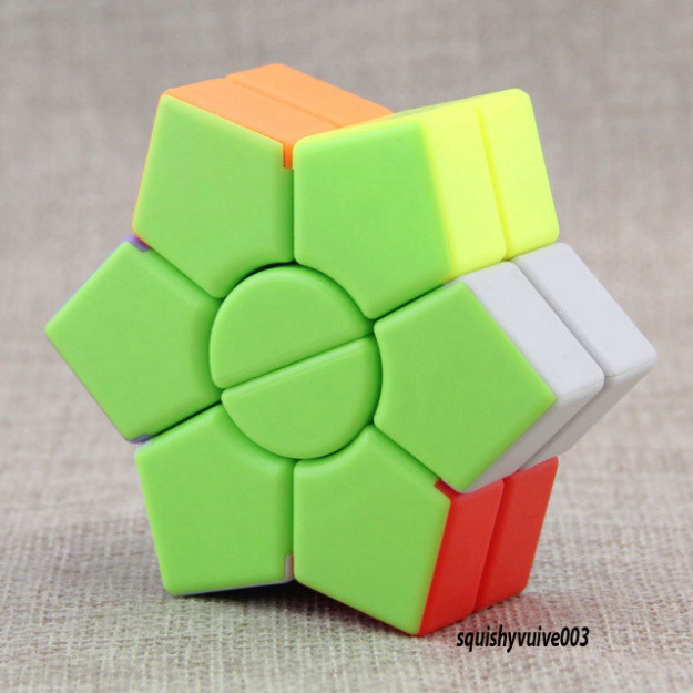 (SIÊU BIẾN THỂ) Rubik 6 Cánh vụ mùa Biến Thể 2-Layer Super Square-1 Star Stickerless