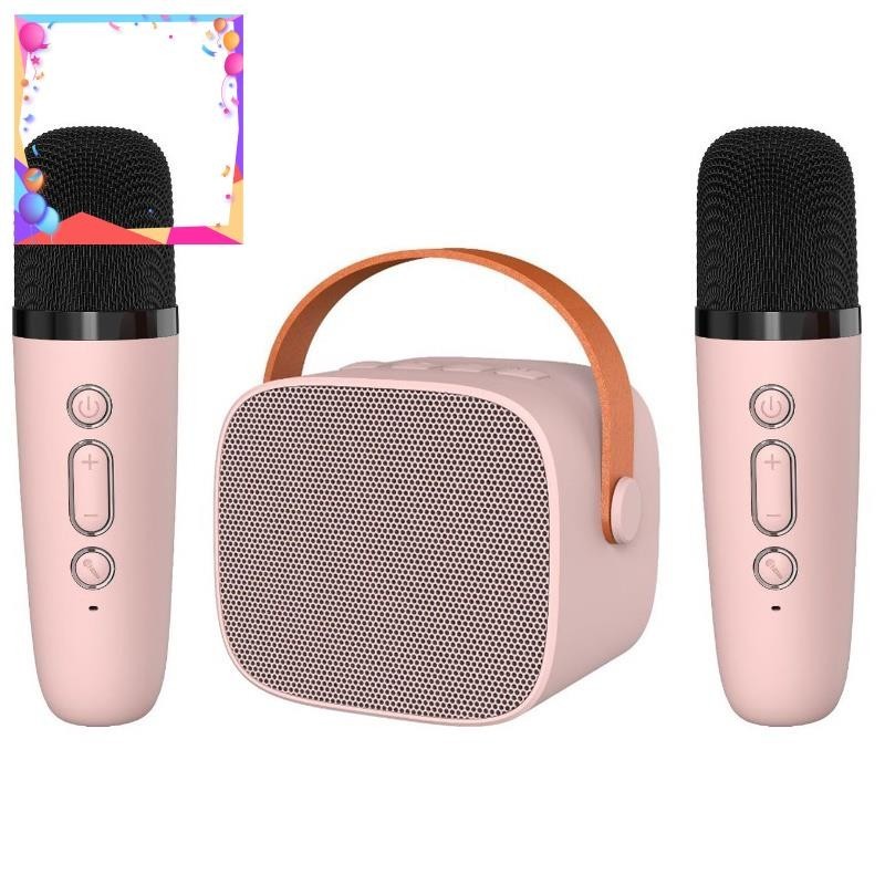 f0wK1 Karaoke Loa Bluetooth Mini Tặng Kèm Micro Hát Không Dây Có Tay Cầm  Bass Hay