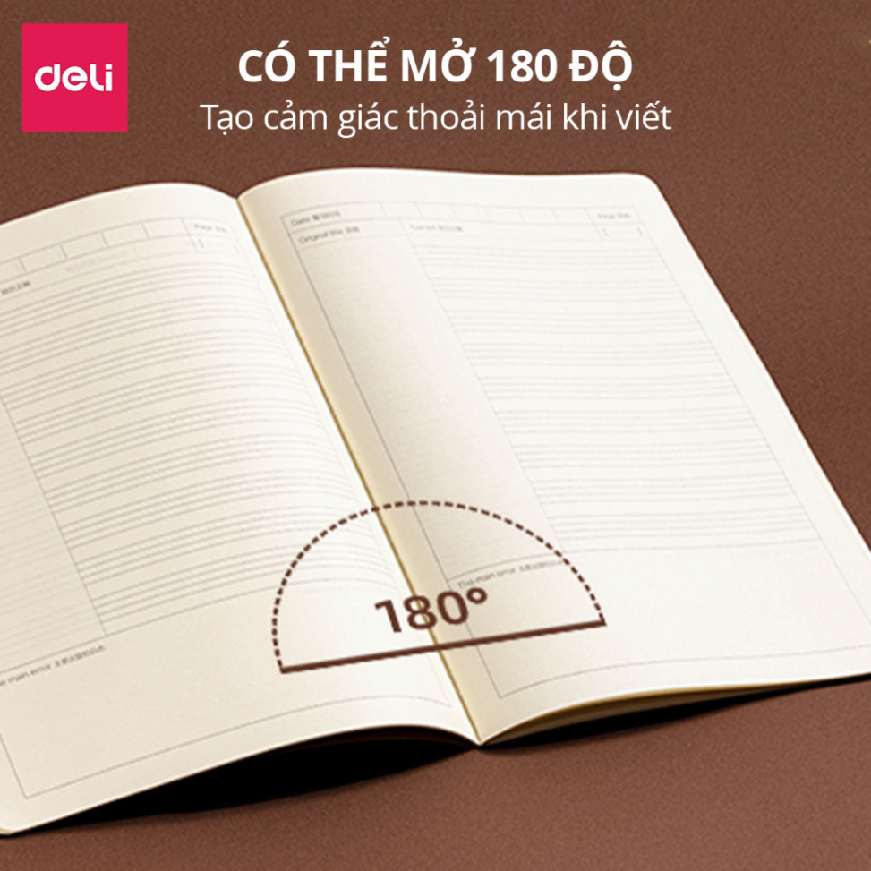 Vở Luyện Viết Tiếng Trung 72 Trang Loại Dày Deli - Ô Kẻ In Đậm Sổ Tập Viết Chữ Hán Tiếng Hàn Nhật Người Mới/ Chuyên | BigBuy360 - bigbuy360.vn