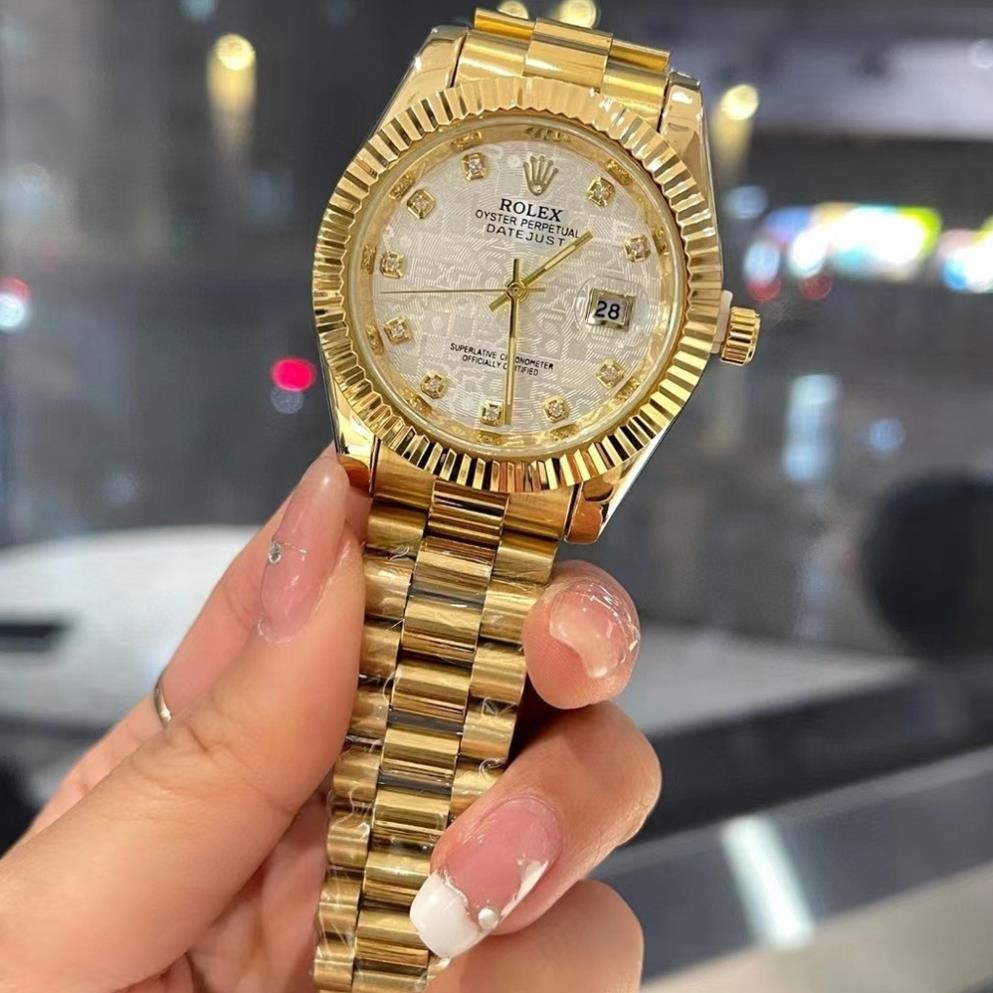 Đồng Hồ Nam Nữ Rolex Thời Trang Máy Nhật Phong Cách Đơn Giản Giá Rẻ 2024