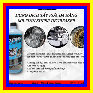 (Hàng mới về) Dung dịch tẩy rửa kim loại nhôm Mr.Finn Engine Cleaner ( xanh ) - Tặng kèm vòi xịt