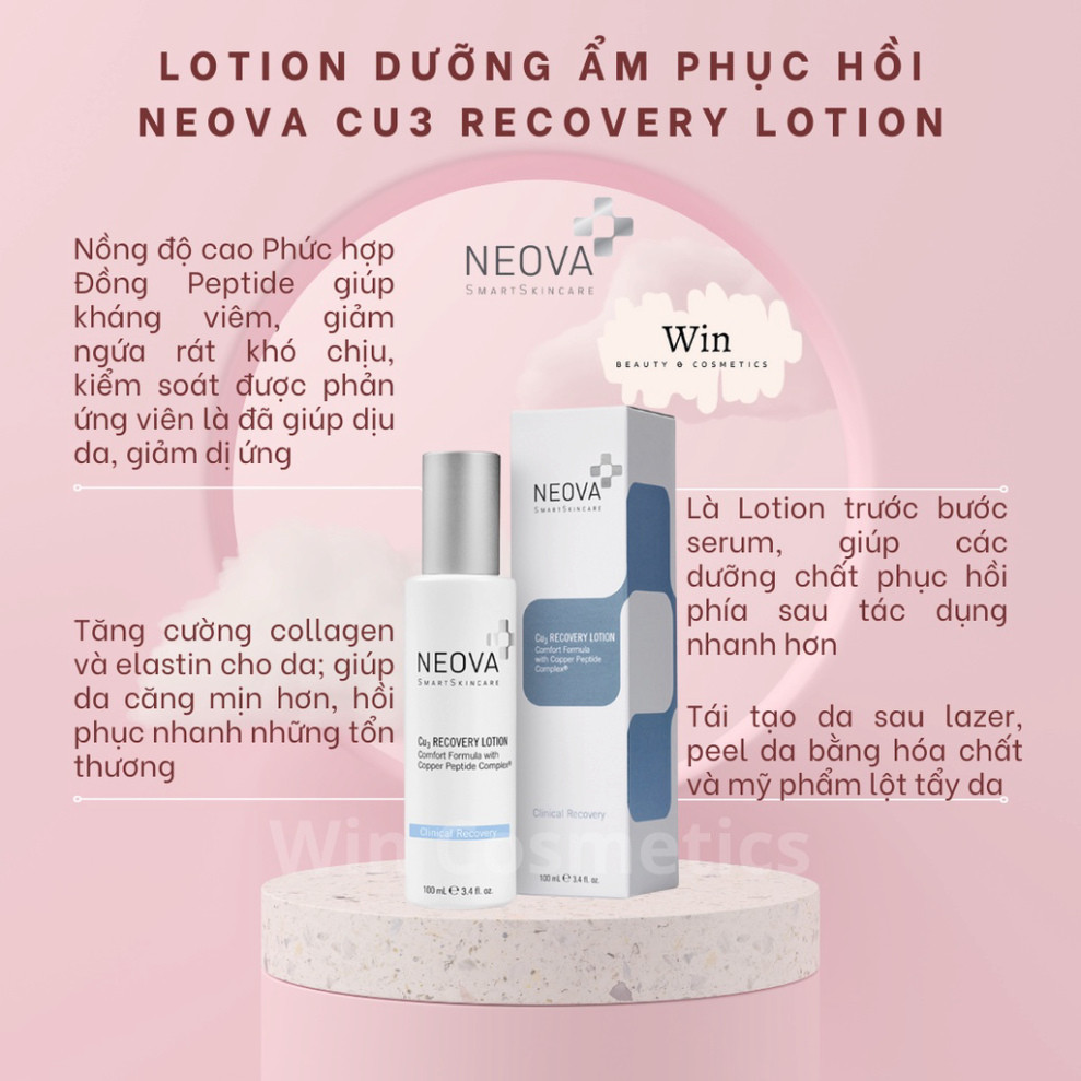 [CHÍNH HÃNG] Sữa dưỡng Neova Cu3 Recovery Lotion dưỡng ẩm phục hồi da