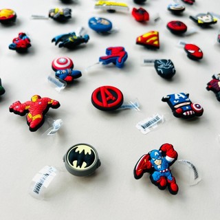 [ MẪU SIÊU ANH HÙNG ] JIBBITZ gắn dép Cross cho bé, stickers charm gắn dép cross trẻ em mẫu marvel