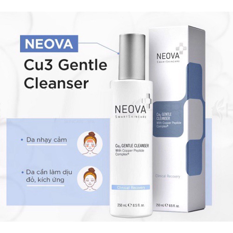 [CHÍNH HÃNG] Sữa rửa mặt Neova Cu3 Gentle Cleanser