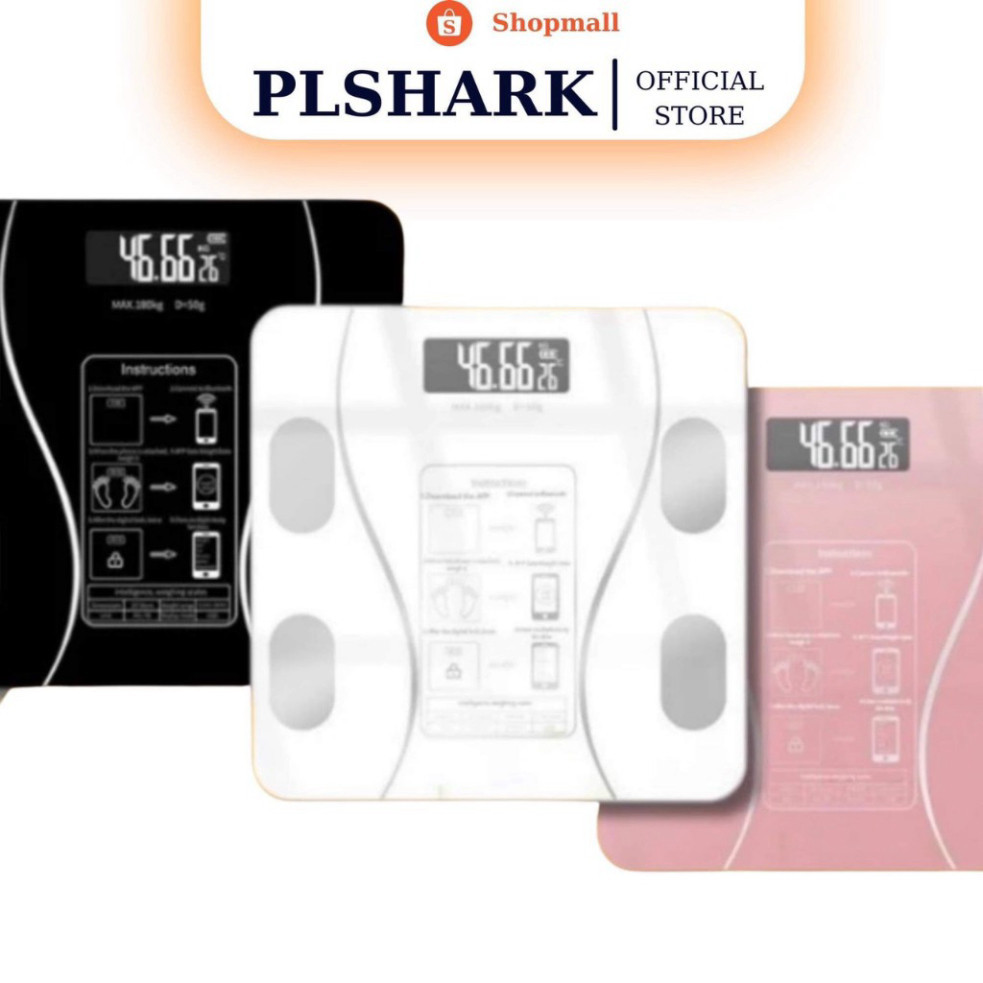 Cân Điện Tử Kết Nối Bluetooth Phân Tích Chỉ Số Cơ Thể [ HÀNG CAO CẤP DÙNG SẶC ] PLSHARK