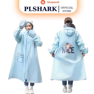 Áo mưa thời trang in hình gấu có khoá kéo tiện lợi [ Hàng Nhập Khẩu ]