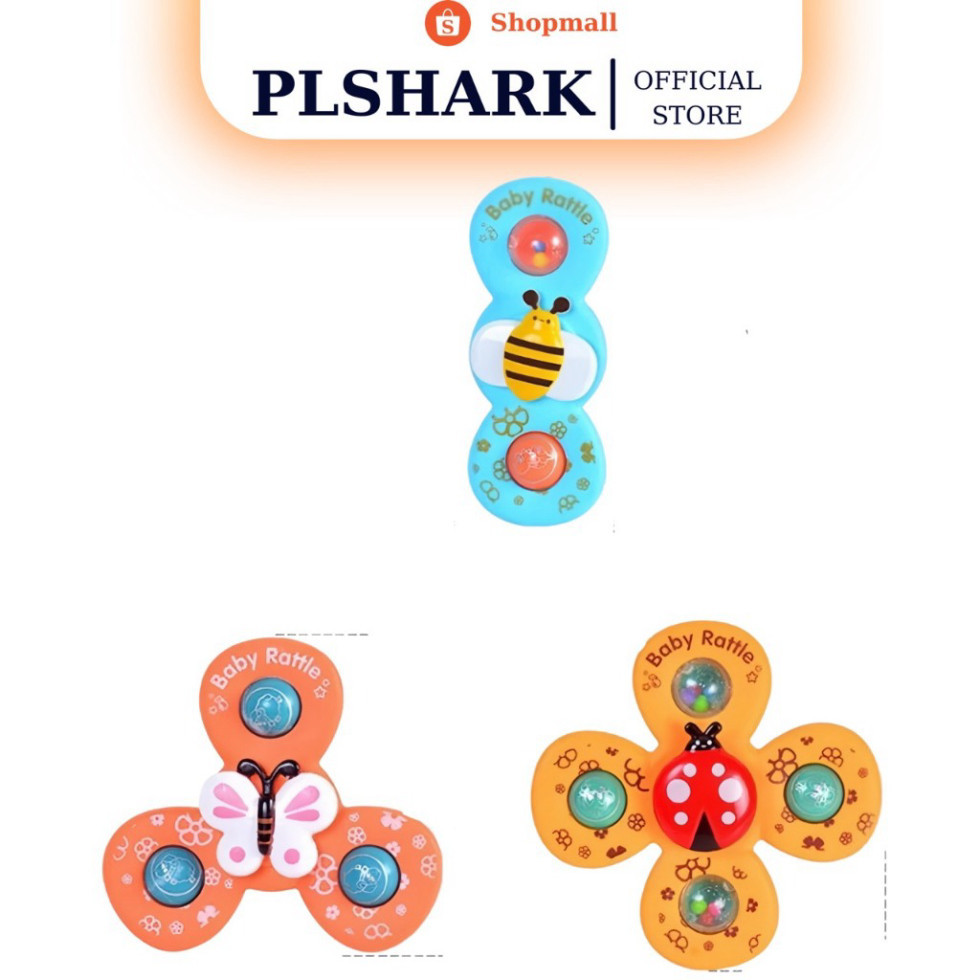 Đồ chơi 3 con quay spinner vui nhộn cho bé PLSHARK