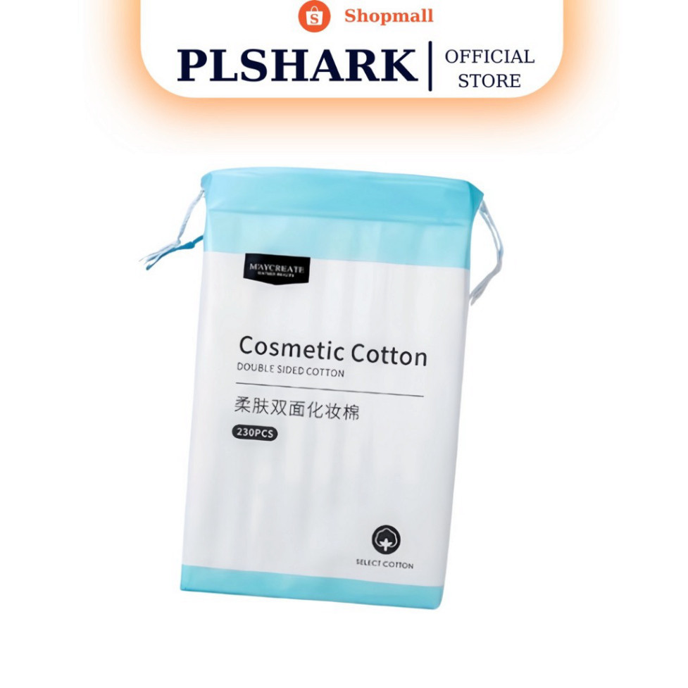 Bông Tẩy Trang PLSHARK 1 Túi 230 Miếng Hàng Nội Địa Trung