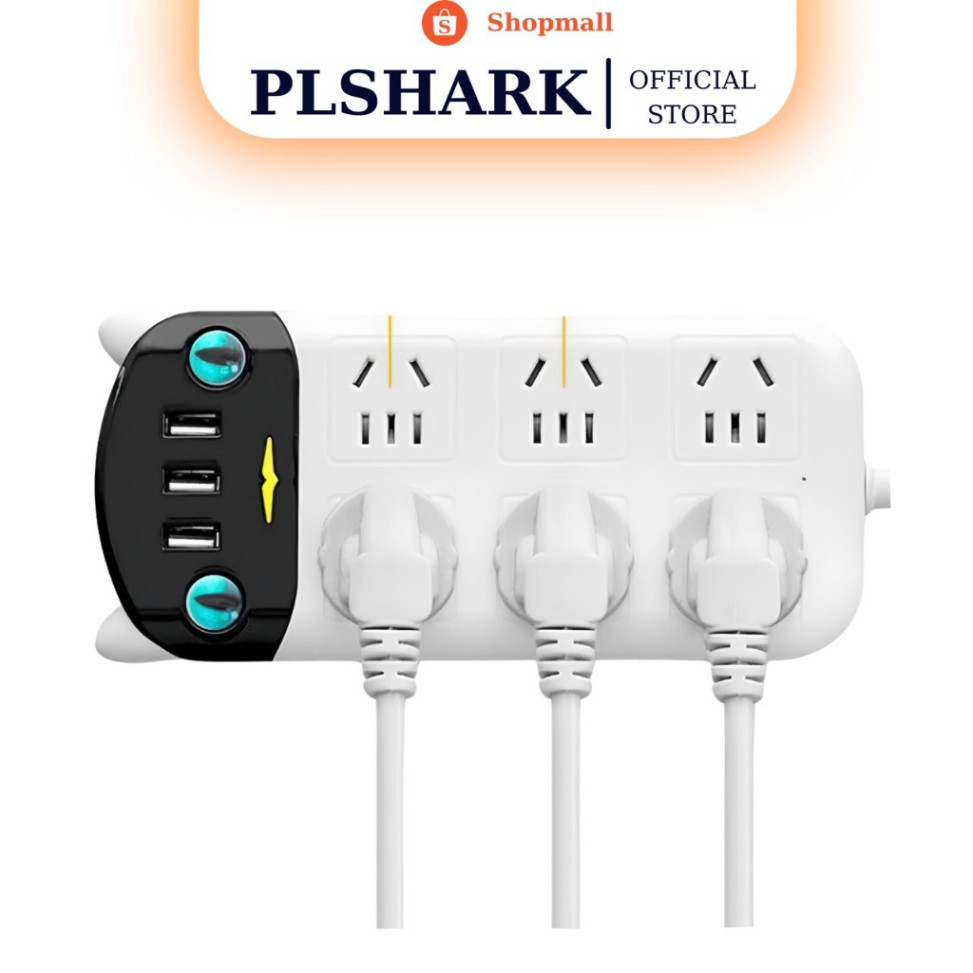 Ổ Cắm Điện PLSHARK Thông Minh Đa Tính Năng Chống Giật