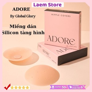 Miếng dán ngực Silicone thông hơi Adore Davichi, miếng dán ngực tự thân siêu dính tàng hình