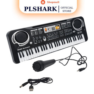  Đàn piano cho bé gồm 61 phím kèm mic và loa to giúp bé học nhạc và giải trí PLSHARK 