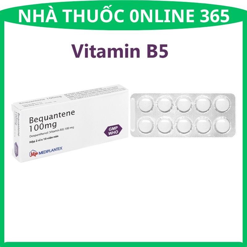 Bequantene 100mg ( vitamin b5) hộp 20 viên r