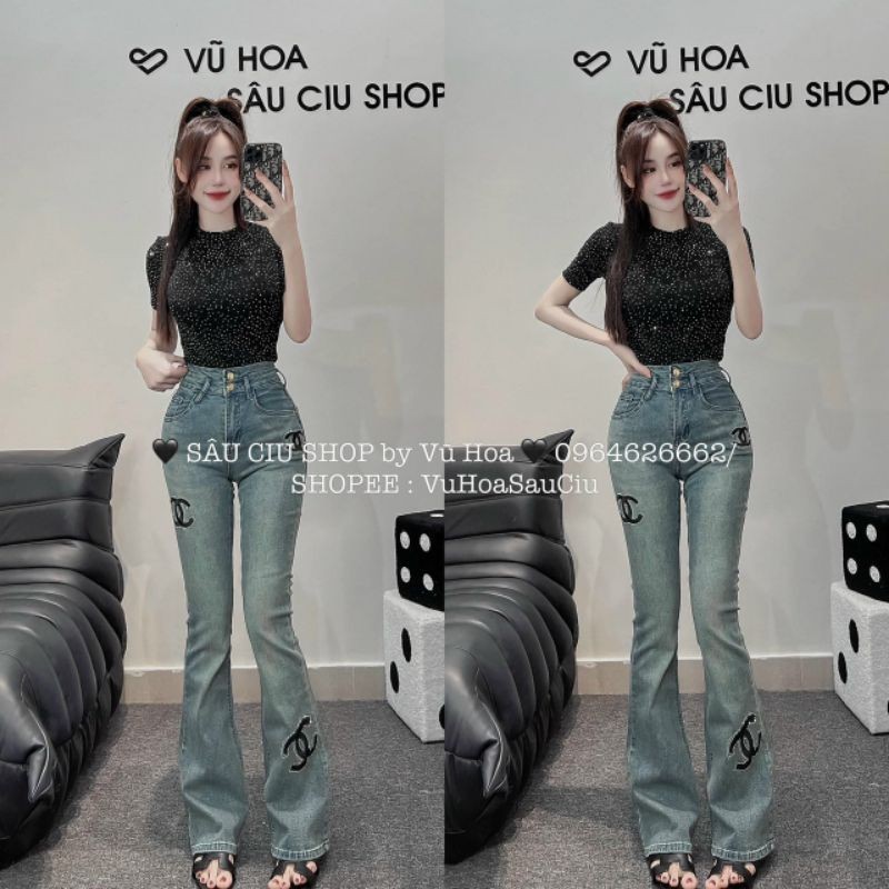 Áo bling bling kiểu dáng croptop tay cộc nữ.