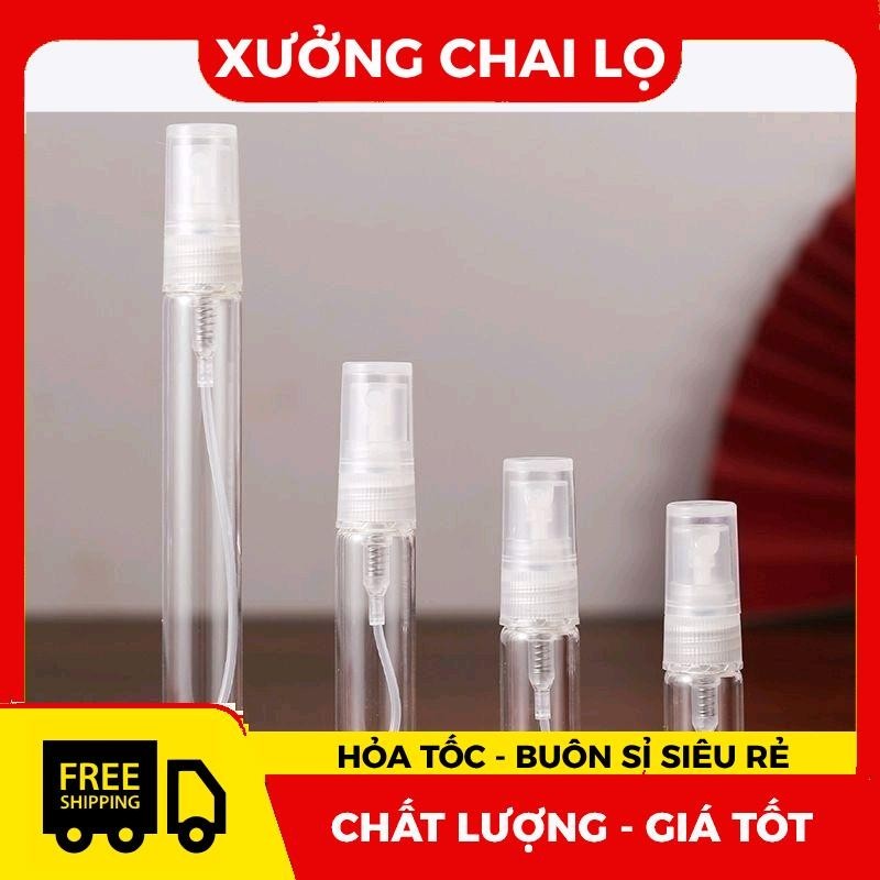 Lọ Chiết Nước Hoa, Đựng Dầu Thơm Body Mist Thủy Tinh Mini 2ml, 3ml, 5ml Và 10ml .