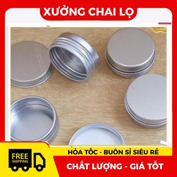 Hủ Hộp Đựng Kem   Nhôm 10g,20g,50g,100g Vặn Đáy Đựng Son Môi, Sáp Ong