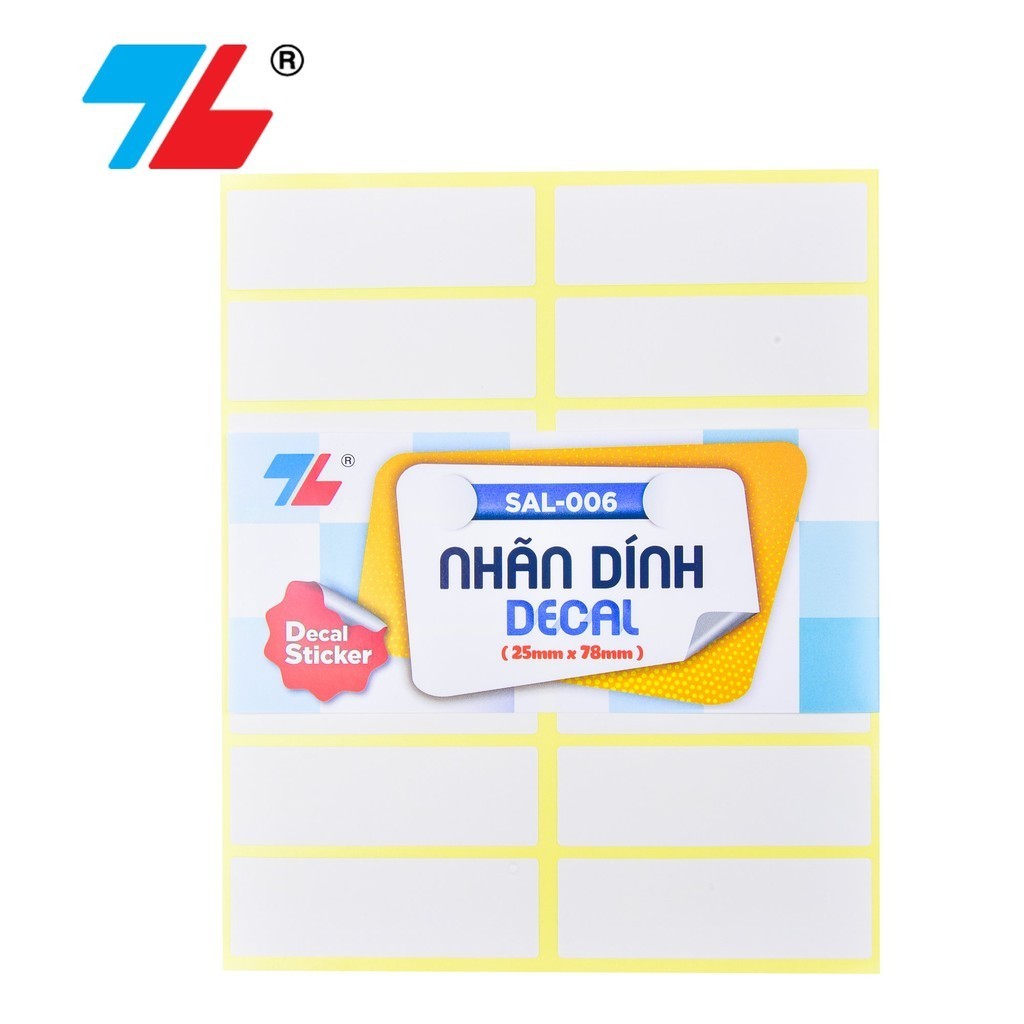 Combo 10 Nhãn dính decal SAL-006