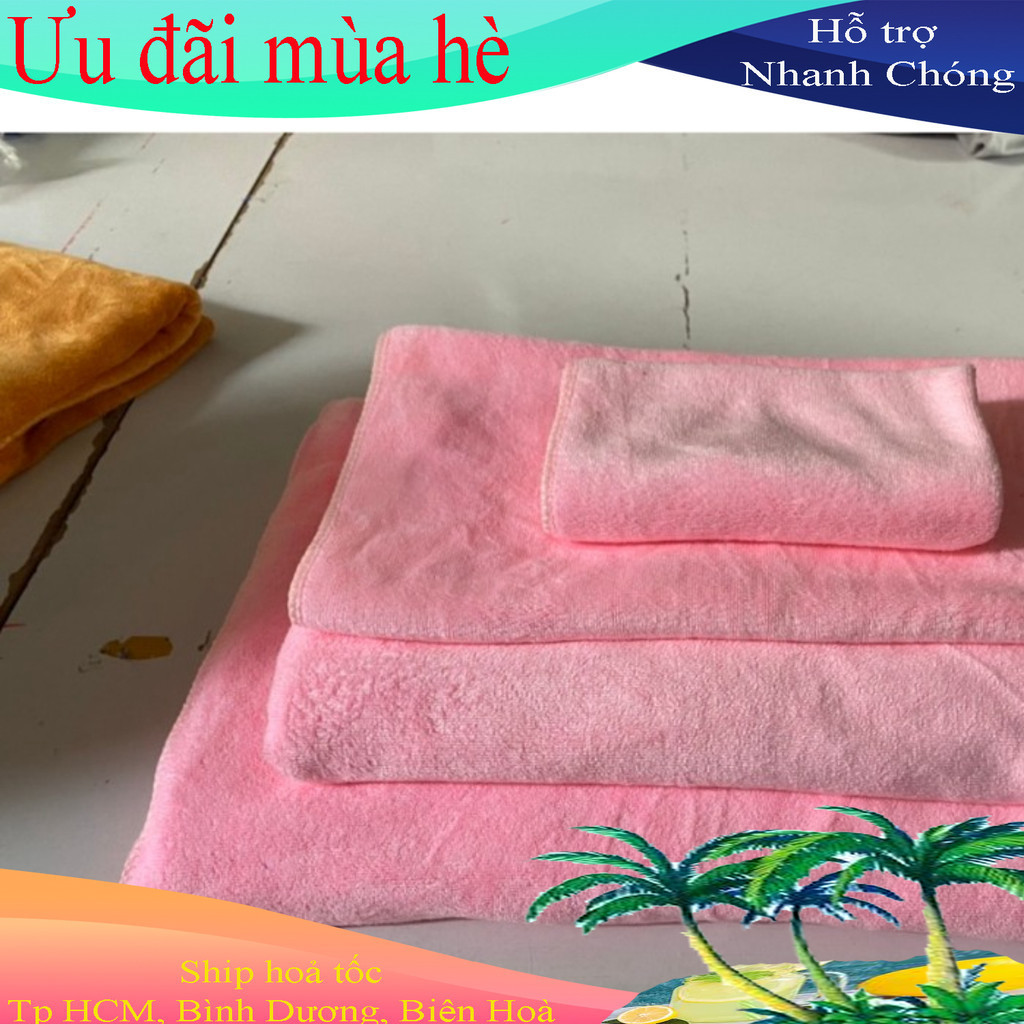 [Kt 50*100cm] Khăn tắm, Khăn choàng spa LOẠI I. Siêu Thấm Hút Nước, Siêu Mềm Mượt, Không Xù Lông , Giặt mau khô.