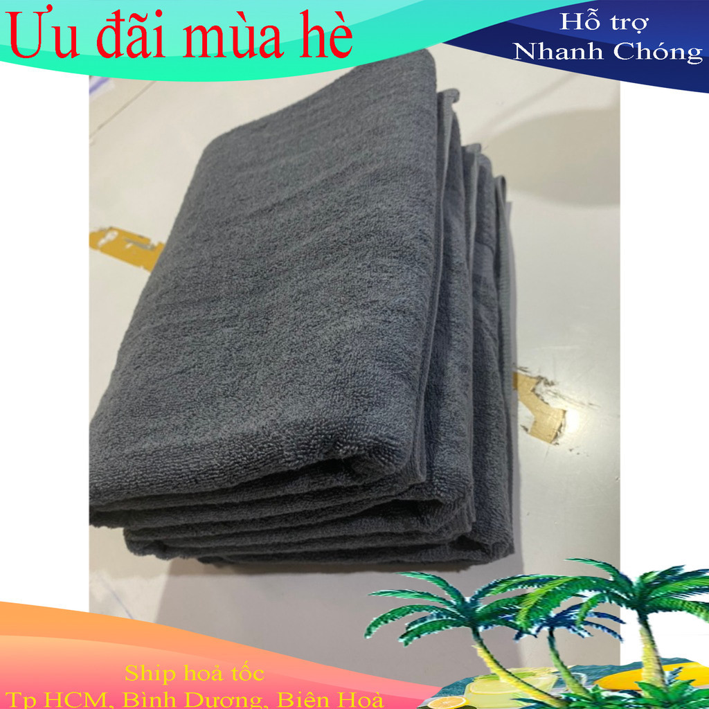 [Kt 50*100cm] Khăn tắm, Khăn choàng spa LOẠI I. Siêu Thấm Hút Nước, Siêu Mềm Mượt, Không Xù Lông , Giặt mau khô.