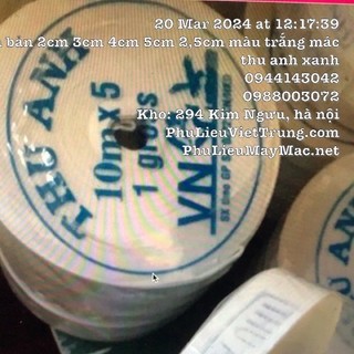 Chun Thu Anh cuộn bé 10m bản 5cm 1cuộn chất lượng tốt dầy mềm co dãn tốt làm thun quần #110801