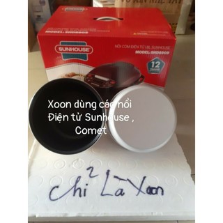 Xoong nồi cơm dùng cho nồi điện tư sunhouse , comet