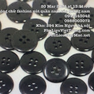 Cúc quần khuy quần áo size 1,8cm gói 50- 70 cái màu đen ghi be cơx 1,8cm #110201
