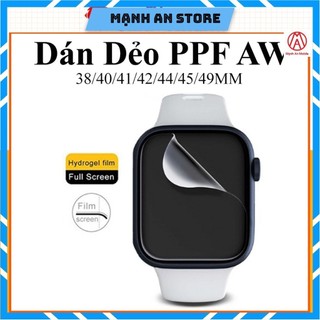 Miếng dán ppf apple watch size 38 40 41 42 44 45 49 mm series dẻo chống trầy xước