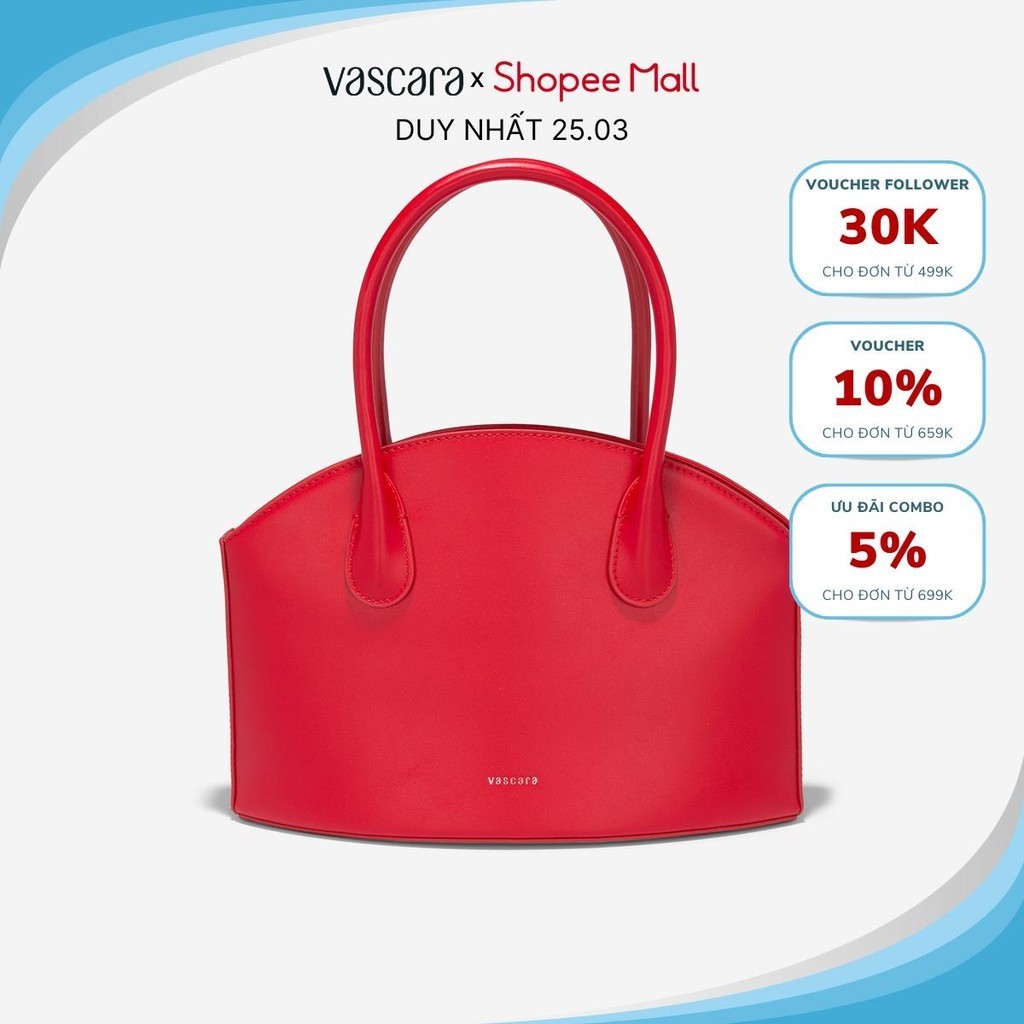 Vascara Túi Xách Tay Bowler Style Tối Giản - TOT 0151