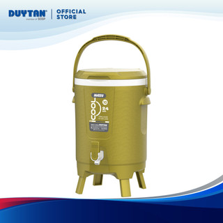 Bình đá Icool 10 lít, bình đá giữ nhiệt, giữ lạnh đến 24h nhựa Duy Tân, thiết kế có vòi, màu sắc sang trọng
