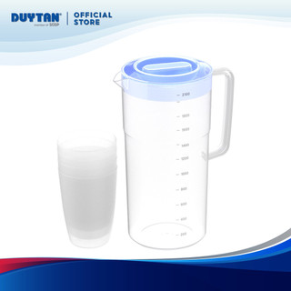 Bộ ca trong 2.1 lít duy tân nhựa pp, 1 bộ gồm 04 ly 300ml và 1 ca 2.1l