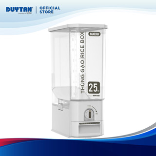 Thùng gạo Clear (25kg) DUY TÂN nhựa PP, chất liệu an toàn, thiết kế đo lường thông minh, chống ẩm mốc
