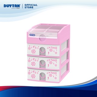 Tủ tomi a4 4 ngăn duy tân nhựa pp/abs, tủ văn phòng mini để bàn tiện lợi