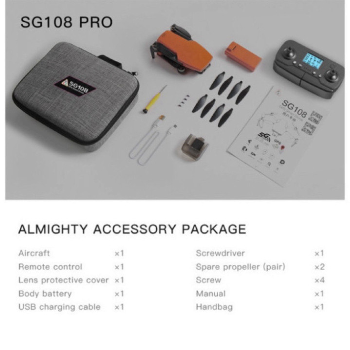 Flycam ZLL SG108 PRO 2023 - Sg108 Pro - có khe thẻ nhớ - gimbal 2 trục 4K - Remote LCD - Chính hãng - Bh 1T .... - giảm  | BigBuy360 - bigbuy360.vn