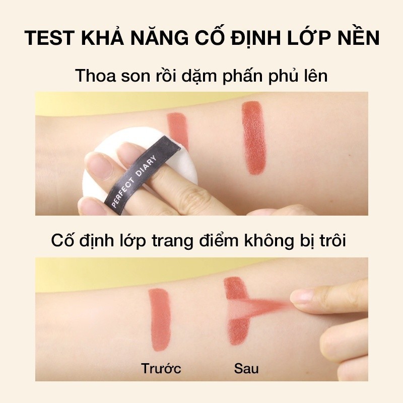 Phấn phủ kiềm dầu PERFECT DIARY chống thấm nước kiểm soát dầu lên đến 12h với 3 màu tùy chọn 7g | BigBuy360 - bigbuy360.vn