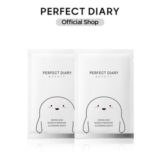 [GIFT] Túi 1 khăn giấy tẩy trang PERFECT DIARY amino acid làm sạch lớp trang điểm an toàn cho làn da