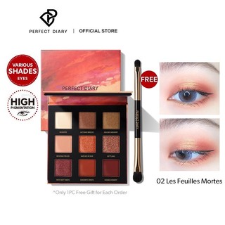 Bảng Phấn Mắt Perfect Diary 9 Màu Trang Điểm Tiện Lợi 10g