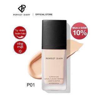 Kem nền Perfect Diary dạng lỏng tự nhiên với lớp che phủ cao 10 tông màu tuỳ chọn 30ml
