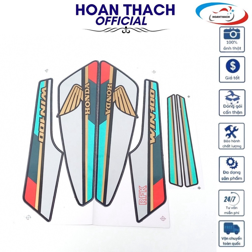 Bộ Tem Xe Máy Win 100 Xanh HOANTHACH SP007340 trumsidothien