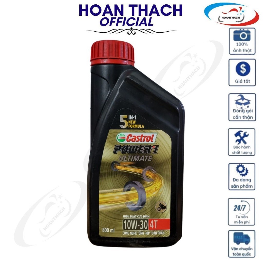 Dầu Nhớt Xe Số Castrol Power1 Ultimate 4T 10W-30 0.8L ( 800Ml) HOANTHACHm Sỉ Đỗ Thiệ trumsidothien