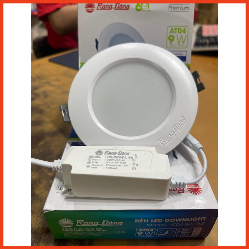 Đèn LED Downlight âm trần D AT04 90/9W rạng đông