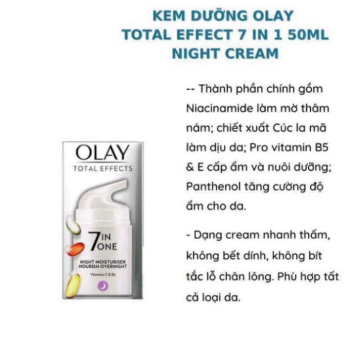 Kem dưỡng Olay 7 in 1 bản uk ban ngày và ban đêm cao cấp QG67 | BigBuy360 - bigbuy360.vn